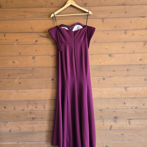 Anthropologie BHLDN Delilah Dress Watters & Watters Gown Bordeaux Red 2 NWT - Picture 3 of 9